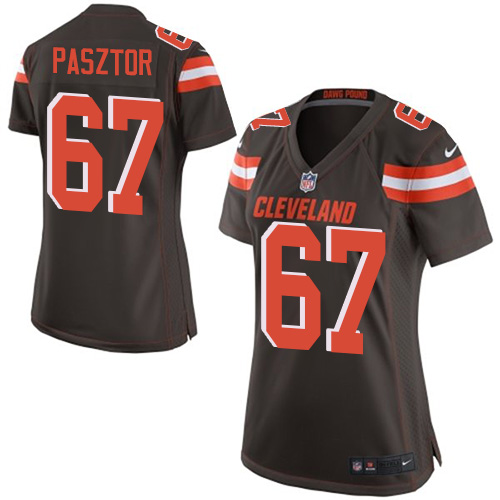 Women's Game Austin Pasztor Nike Jersey Brown Home - #67 NFL Cleveland Browns